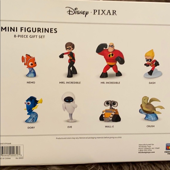 NEW Disney Pixar 8pc mini figurines gift set - Picture 5 of 5